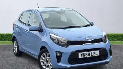 Used Kia Picanto 67 HP (49 kW) 2018 Blue Hatchback