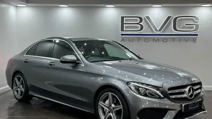Used Mercedes C220 AMG line 170 HP (125 kW) 2018 Grey Sedan