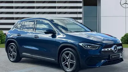 Used Mercedes GLA200 AMG line 163 HP (119 kW) 2021 Blue SUV
