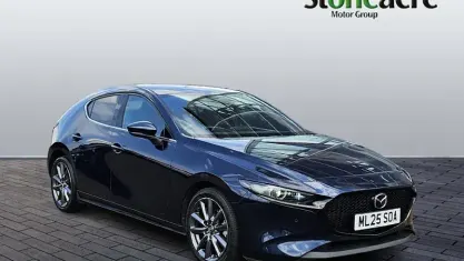 Used Mazda 3 Exclusive-Line 140 HP (102 kW) 2025 Blue Hatchback