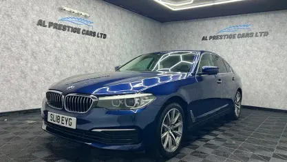 Used BMW 520 190 HP (139 kW) 2018 Blue Sedan