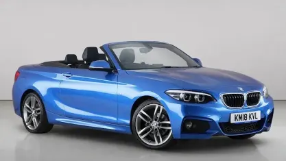 Used BMW 218 M Sport 150 HP (110 kW) 2018 Blue Cabriolet