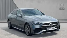 Grey Used 2024 Mercedes C300e AMG line Sedan | £36,465 (Fair price)