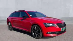 Velvet red metallic Used 2018 Skoda Superb SportlinePlus Estate | £20,990 (Fair price)