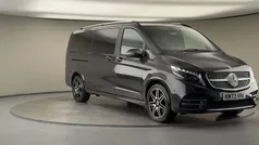 Obsidian black Used 2023 Mercedes V220 AMG line MPV | £56,600 (Fair price)