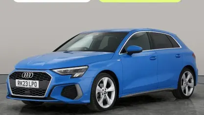 Used Audi A3 Sportback S-Line 110 HP (80 kW) 2023 Blue Hatchback