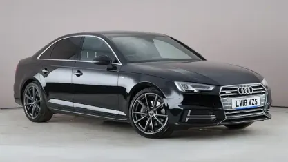 Used Audi A4 S-Line 190 HP (139 kW) 2018 Black Sedan