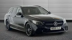 Black Used 2020 Mercedes C300e AMG line Estate | £23,595 (Fair price)