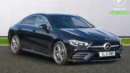 Used Mercedes CLA250 AMG line 224 HP (164 kW) 2021 Black Coupe