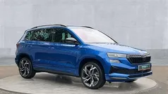 Race blue metallic Used 2025 Skoda Karoq SportLine SUV | £29,750 (Fair price)