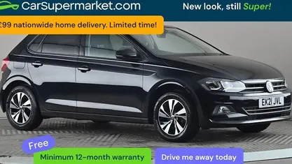 Used VW Polo Match 80 HP (58 kW) 2021 Black Hatchback