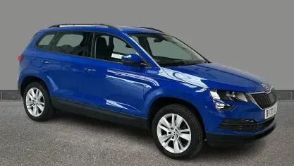 Used Skoda Karoq SE Technology 116 HP (85 kW) 2020 Blue SUV