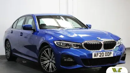 Used BMW 330e M Sport 292 HP (214 kW) 2020 Portimao blue Sedan
