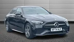 Obsidian black Used 2024 Mercedes C300e AMG line Sedan | £37,990 (Good price)