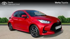 Red Used 2023 Toyota Yaris Hybrid Design Hatchback | £17,710 (Fair price)