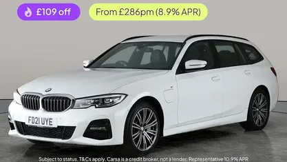 White Used 2021 BMW 330e M Sport Estate | £18,934 (Good price)