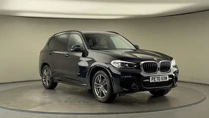 Carbon black Used 2020 BMW X3 M Sport SUV | £27,250 (Fair price)