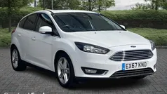 White Used 2017 Ford Focus Titanium Hatchback | £10,749 (Fair price)