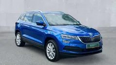 Race blue Used 2021 Skoda Karoq SE L SUV | £18,990 (Fair price)