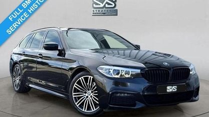 Begagnad BMW 520 M Sport 190 HK (139 kW) 2019 Svart Kombi