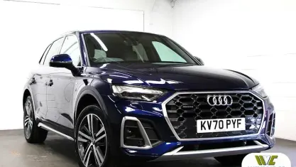 Used Audi Q5 S-Line 265 HP (194 kW) 2020 Navarra blue SUV