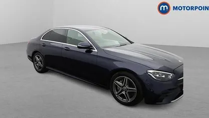 Used Mercedes E200 AMG line 200 HP (147 kW) 2022 Blue Sedan