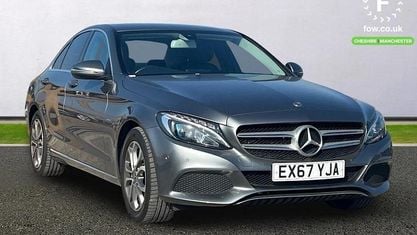 Usado Mercedes C350e 293 HP (215 kW) 2017 Cinzento Sedan