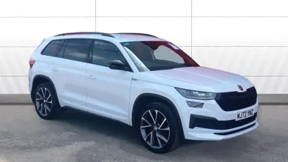 Used Skoda Kodiaq SportLine 150 HP (110 kW) 2022 White SUV