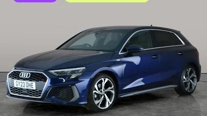 Used Audi A3 Sportback S-Line 150 HP (110 kW) 2023 Blue Hatchback