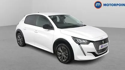 White Used 2023 Peugeot e-208 Active+ Hatchback | £13,499 (Fair price)