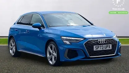 Used Audi A3 Sportback S-Line 110 HP (80 kW) 2023 Blue Hatchback