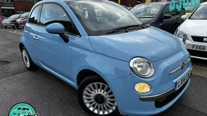 Usado Fiat 500 Lounge 69 CV (50 kW) 2014 Azul Utilitario