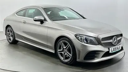 Used Mercedes C200 AMG line 184 HP (135 kW) 2019 Silver Coupe