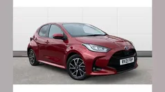 Red Used 2021 Toyota Yaris Hybrid Design Hatchback | £15,240 (Fair price)