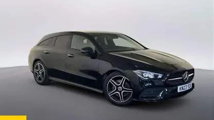 Used Mercedes CLA200 AMG line 163 HP (119 kW) 2022 Black Coupe