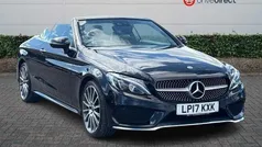 Black Used 2017 Mercedes C200 AMG line Cabriolet | £17,945 (Fair price)