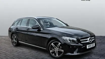 Used Mercedes C200 Premium 198 HP (145 kW) 2019 Black Estate