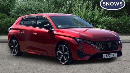 Begagnad Peugeot 308 Premium 224 HK (164 kW) 2022 Röd Halvkombi