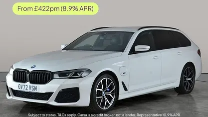 White Used 2022 BMW 530e M Sport Estate | £24,635 (Fair price)