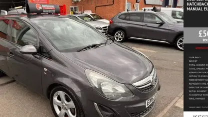Used Vauxhall Corsa S 86 HP (63 kW) 2013 Grey Hatchback