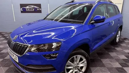 Used Skoda Karoq SE Technology 116 HP (85 kW) 2019 Blue SUV