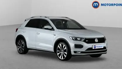Usado VW T-Roc R-line 150 CV (110 kW) 2021 Plateado SUV