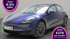 Blue Used 2023 Tesla Model 3 Performance Sedan | £23,896 (Fair price)