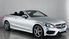 Silver Used 2018 Mercedes C220 AMG Line Premium Plus Cabriolet | £19,850 (Fair price)
