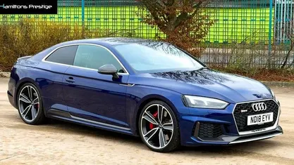 Used Audi RS5 Comfort 450 HP (330 kW) 2018 Blue Coupe