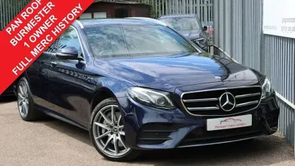 Used Mercedes E400 AMG line 340 HP (250 kW) 2019 Blue Estate