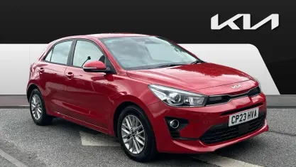 Used Kia Rio 101 HP (74 kW) 2022 Red Hatchback