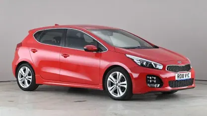 Begagnad Kia Ceed GT-Line 136 HK (100 kW) 2018 Röd Halvkombi