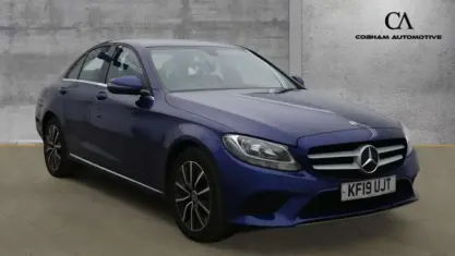 Used Mercedes C220 SE 194 HP (142 kW) 2019 Blue Sedan