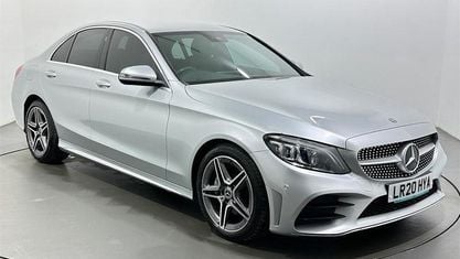 Używany Mercedes C220 AMG line 194 KM (142 kW) 2019 Srebrny Sedan/Limuzyna